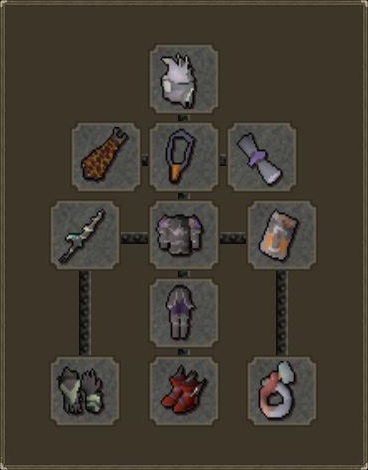 Max Melee Gear for blue dragons osrs
