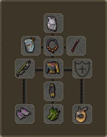 Max range Gear for brutal blue dragons osrs