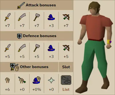 osrs combat bracelet stats