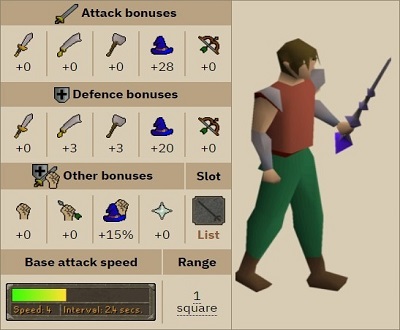 OSRS Kodai Wand Stats