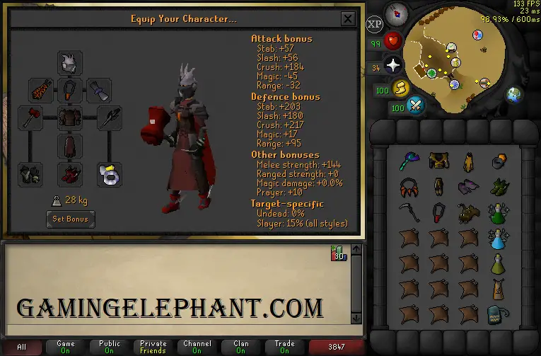 OSRS Mid-Tier Kalphite Queen Gear Setup